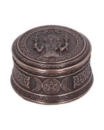 Triple Moon Goddess Box 9.5cm Maiden, Mother, Crone Boxes
