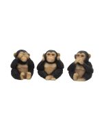 Three Wise Chimps 8cm Apes & Primates Gifts Under £100