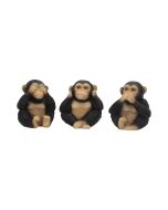 Three Wise Chimps 8cm Apes & Primates Out Of Stock